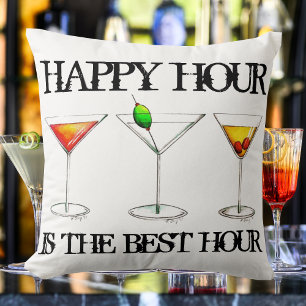 Almofada Feliz Hora é a Melhor Hora Misturada de Cocktails