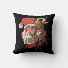 Almofada Feliz Krampus Papais noeis assustadores Natal horr