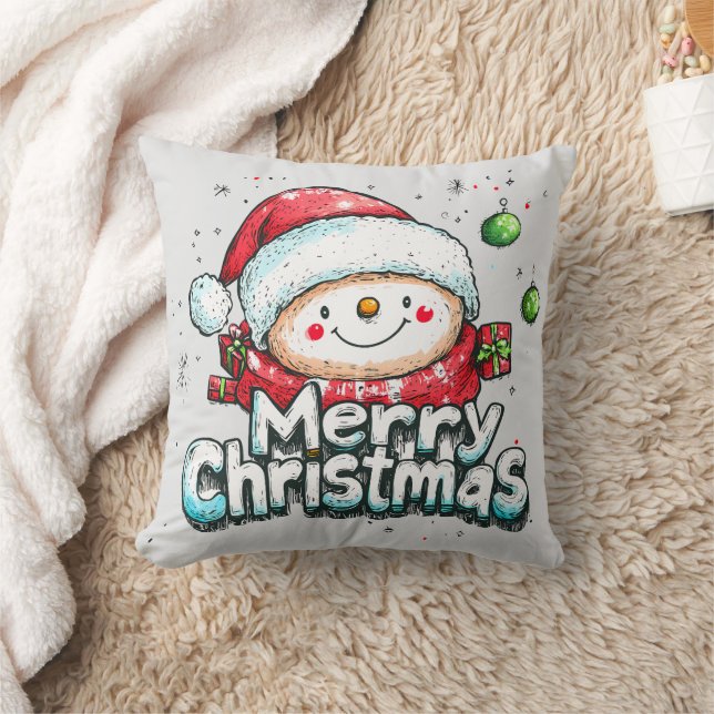 Almofada Feliz Natal (Cobertor)