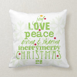 Almofada Feliz Natal a você travesseiro decorativo