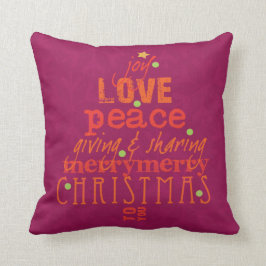 Almofada Feliz Natal a você travesseiro decorativo