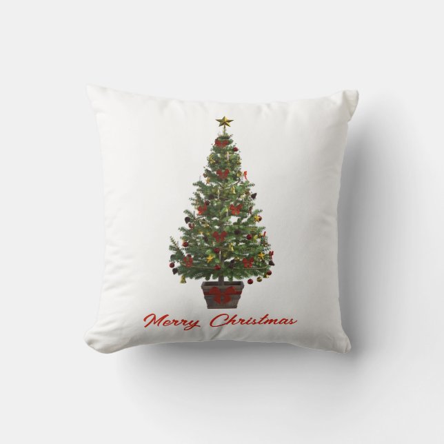 Almofada Feliz Natal. Árvore de Natal (Frente)