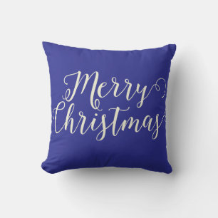 Almofada Feliz Natal Azul Escuro Natal