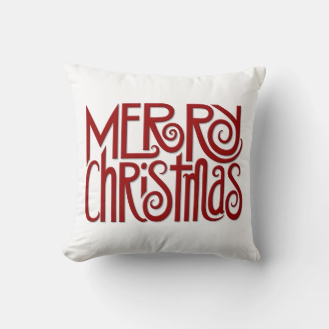 Almofada Feliz Natal - Cushion Vermelho (Frente)