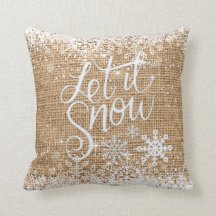 Feliz Natal Deixe Neve - Faux Burlap