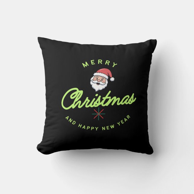 Almofada Feliz Natal e Ano Novo (Frente)