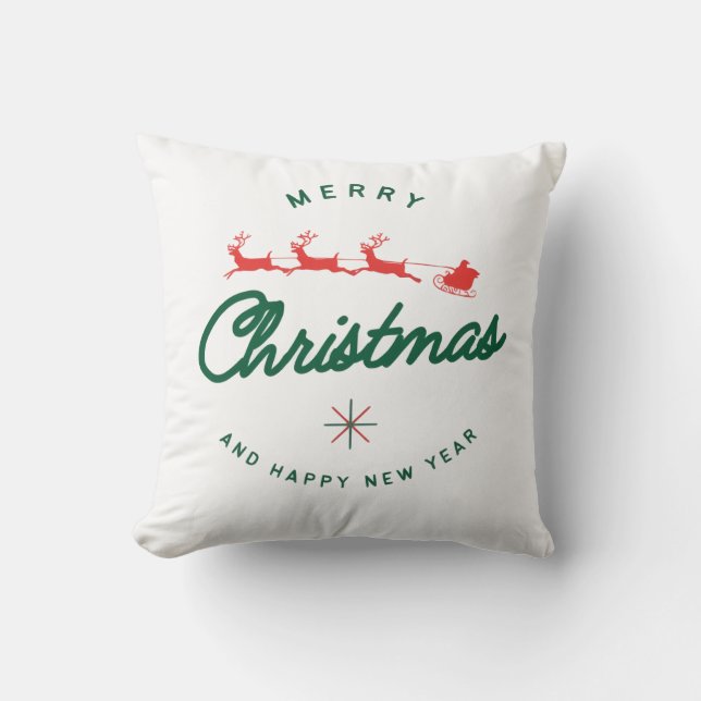 Almofada Feliz Natal e Ano Novo  (Frente)