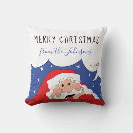 Almofada Feliz Natal e um Feliz Ano Novo diz o Papai Noel