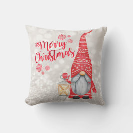 Almofada Feliz Natal,Glitter Bokeh,Gnome Bonito