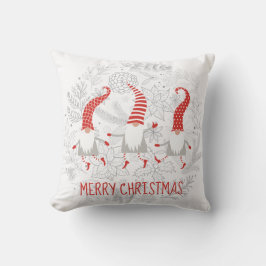 Almofada Feliz Natal Gnomos