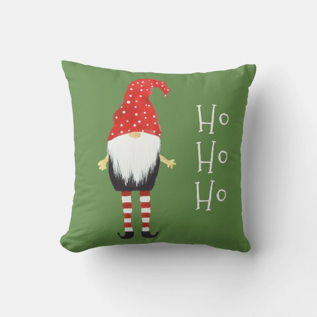 Almofada Feliz Natal, Ho Ho Ho Ho Elf de Natal (Frente)