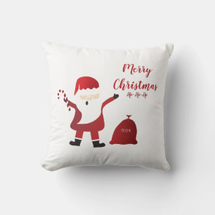 Almofada Feliz Natal Ho Ho Papai Noel Vermelho