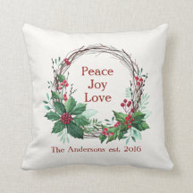 Feliz Natal, Joia da Paz, Amor Holly Wreath Rustic