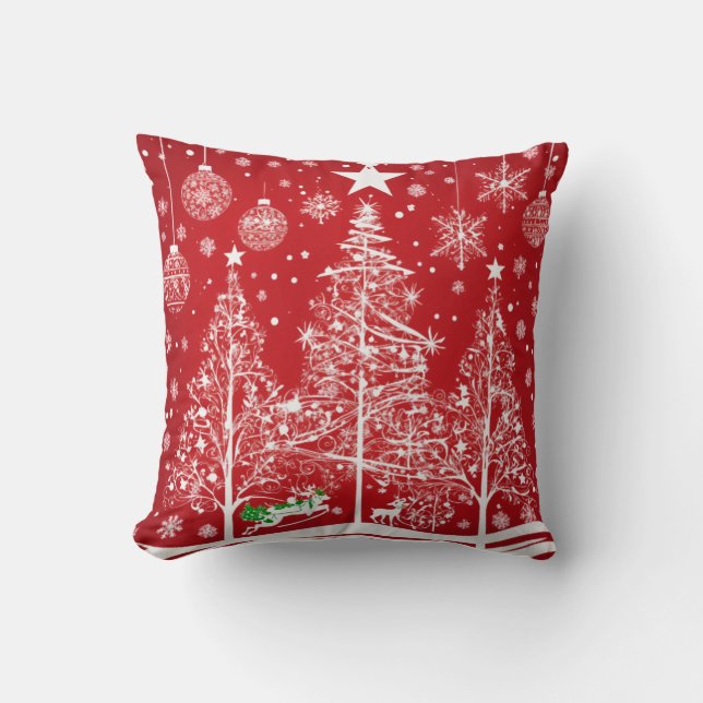 Almofada Feliz Natal Joy Clipart Design (Frente)