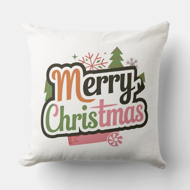 Almofada Feliz Natal Novo Modelo Para Venda (Frente)