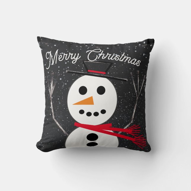Almofada Feliz Natal Snowman (Frente)