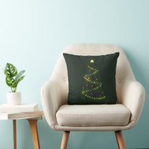 Feliz Natal sob uma árvore de Natal brilhante