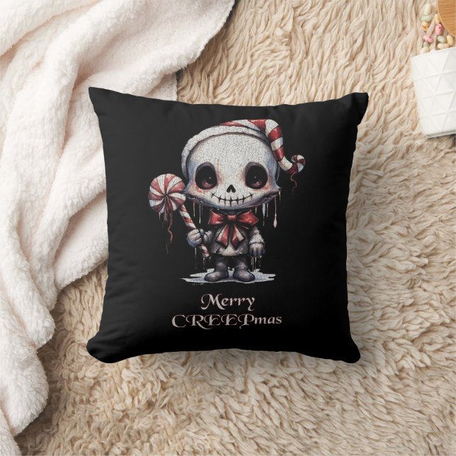 Almofada Feliz Natal Spooky Gothic (Cobertor)