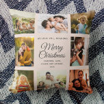 Almofada Feliz Natal Vovó Blush Cor de Foto Rosa<br><div class="desc">Feliz Natal - Nós te amamos, vovó. Aqui está um moderno travesseiro de colagem de fotos do Instagram, perfeito para suas fotos da família favorita com uma doce mensagem personalizada para sua mãe, avó ou qualquer outro membro ou amigo da família amoroso - personalize com seu nome personalizado. Esta é...</div>