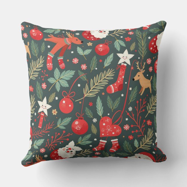 Almofada Feliz Natal Whimsy (Verso)