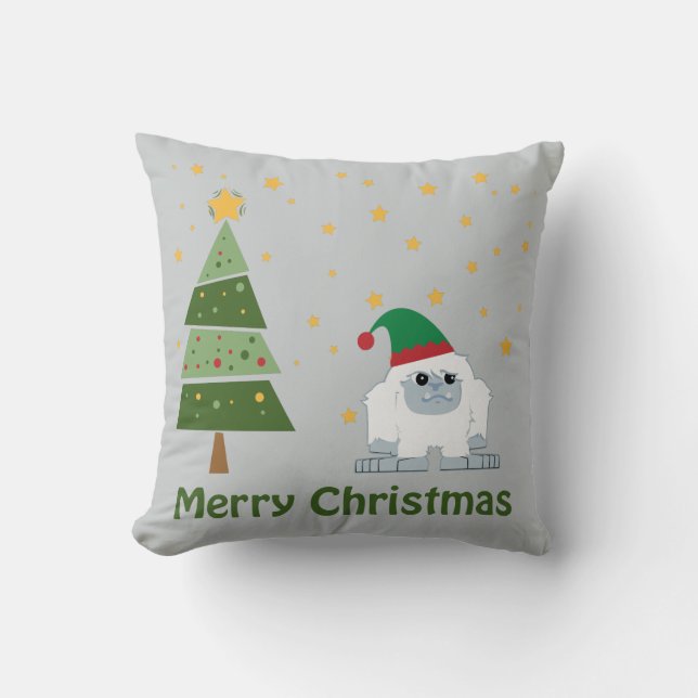 Almofada Feliz Natal Yeti (Frente)