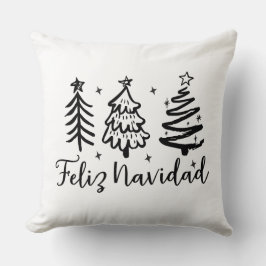 Almofada Feliz Navidad & Vibrant Mexican Serape duo-sided