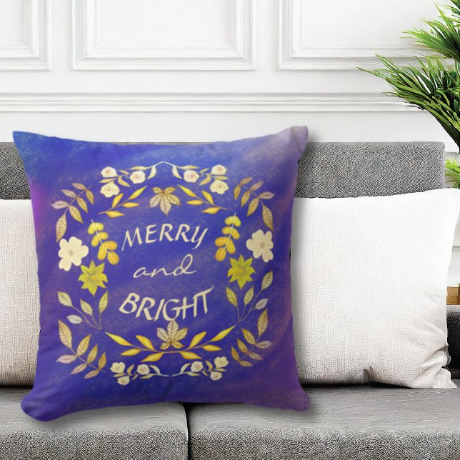 Almofada FELIZ ouro E BRILHO personalizados (Criador carregado)