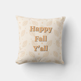 Almofada Feliz Outono para Todos - Acento Rústico de Folhas