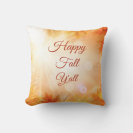 Almofada Feliz Outono para Todos - Folhas de Aquarela Sazon