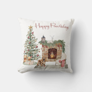 Almofada Feliz Pawlidays Design de Cachorro - Cocker Spanie