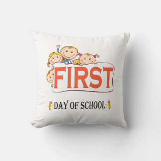 Almofada Feliz Primeiro Dia De Volta às Aulas Bebê