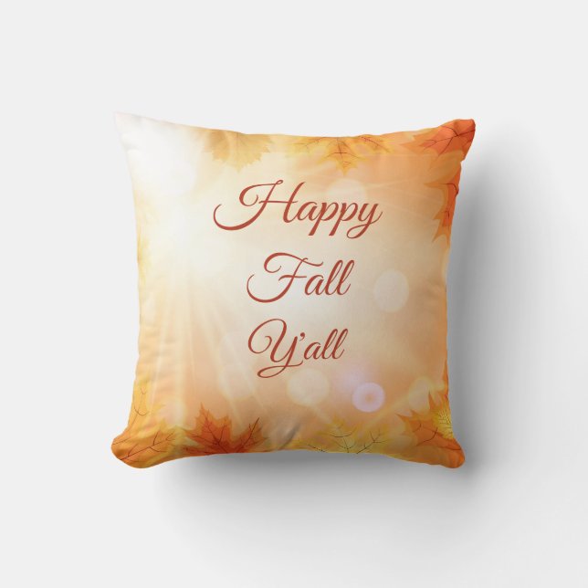 Almofada Feliz Queda Y - A Aquarela Deixa Sazonal (Frente)