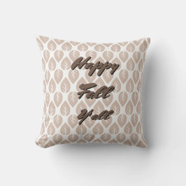Almofada Feliz Queda Y - O Legítimo Outono Brown Sai