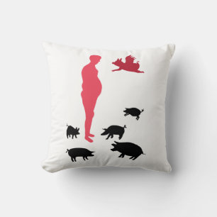Almofada Feliz Refeição Vegeteriana Cushion A Fazenda