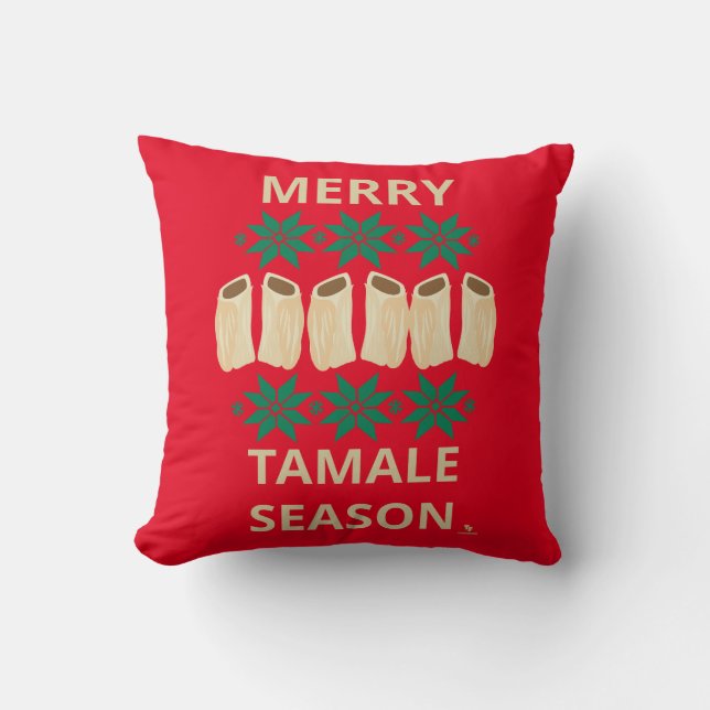 Almofada Feliz Tamale Season Cheeky Holiday Estilo Simples  (Frente)