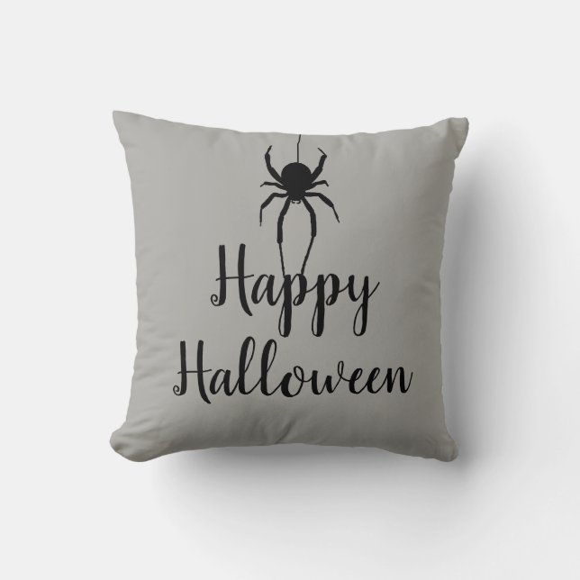 Almofada Feliz Travesseiro decorativo de Aranha Halloween (Frente)