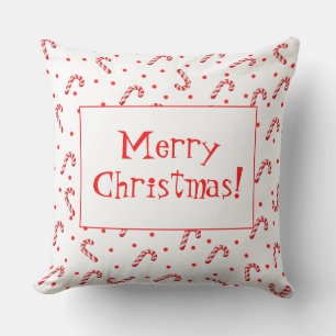 Almofada Feliz Travesseiro decorativo de doces de Natal