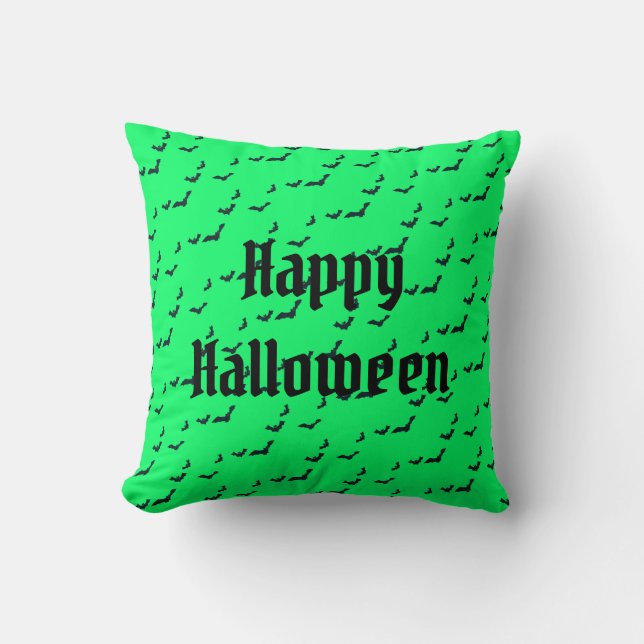 Almofada Feliz Travesseiro decorativo de Halloween Spooky (Frente)