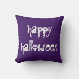 Almofada Feliz Travesseiro decorativo Roxo de Halloween
