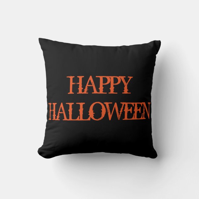 Almofada Feliz truque de Halloween ou trate aranha com a We (Frente)