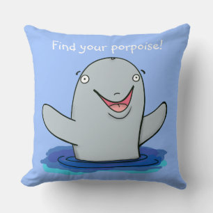 Almofada Felizes bonitos encontram seus desenhos animados
