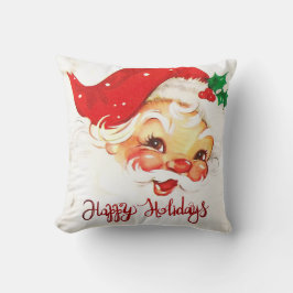 Almofada Felizes Festas, Papai Noel Retro
