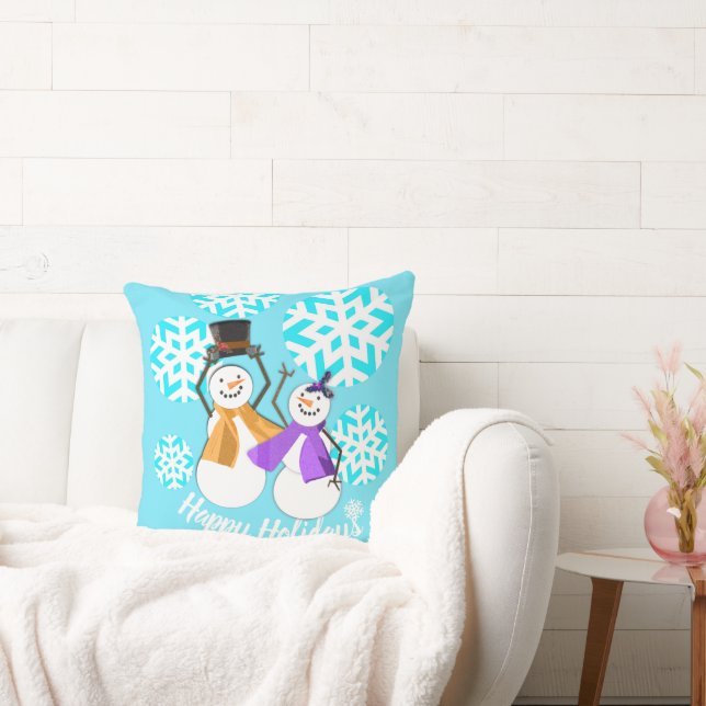 Almofada FELIZES HOLIDAYS | Amigos de inverno | (Sofá)