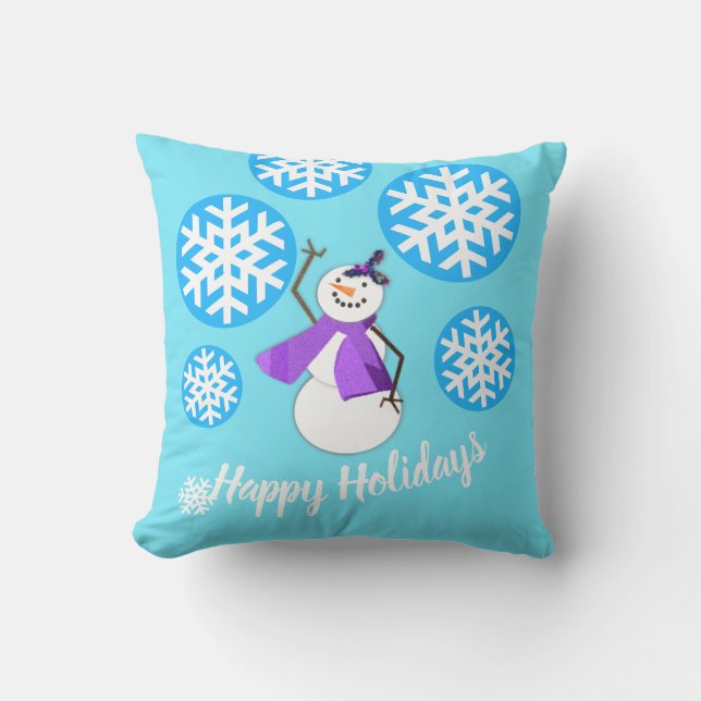 Almofada FELIZES HOLIDAYS | Amigos de inverno3 | (Frente)