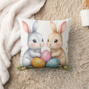 Almofada Felz pascoa de coelhos de Páscoa de Cana-d'Água