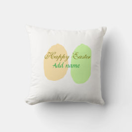 Almofada Felz pascoa de ovo verde laranja adicionar nome me