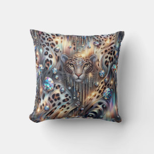 Almofada Feminino Posh Estampa de Leopardo Opala