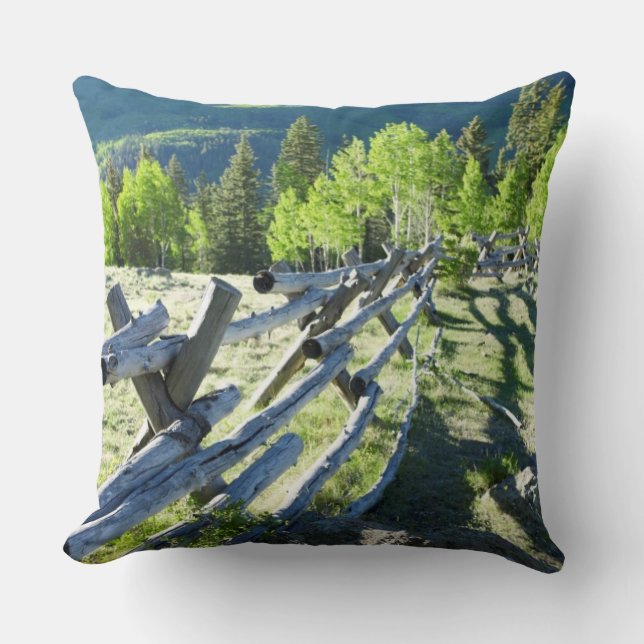 Almofada Fenceline de madeira (Frente)