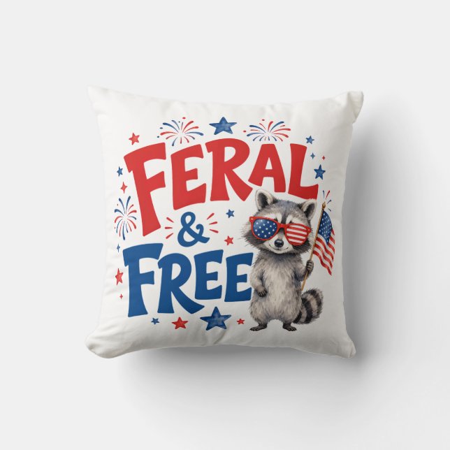 Almofada Feral & Livre (Frente)