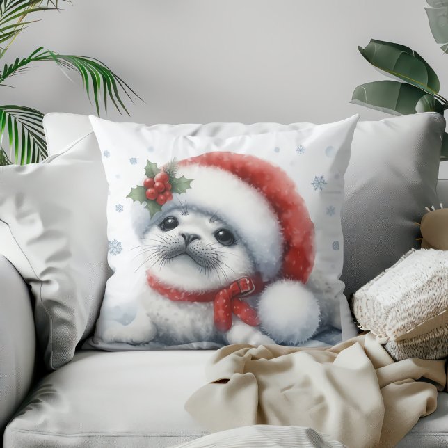 Almofada Feriado Adorável Feriado - Fócio Festivo (Criador carregado)